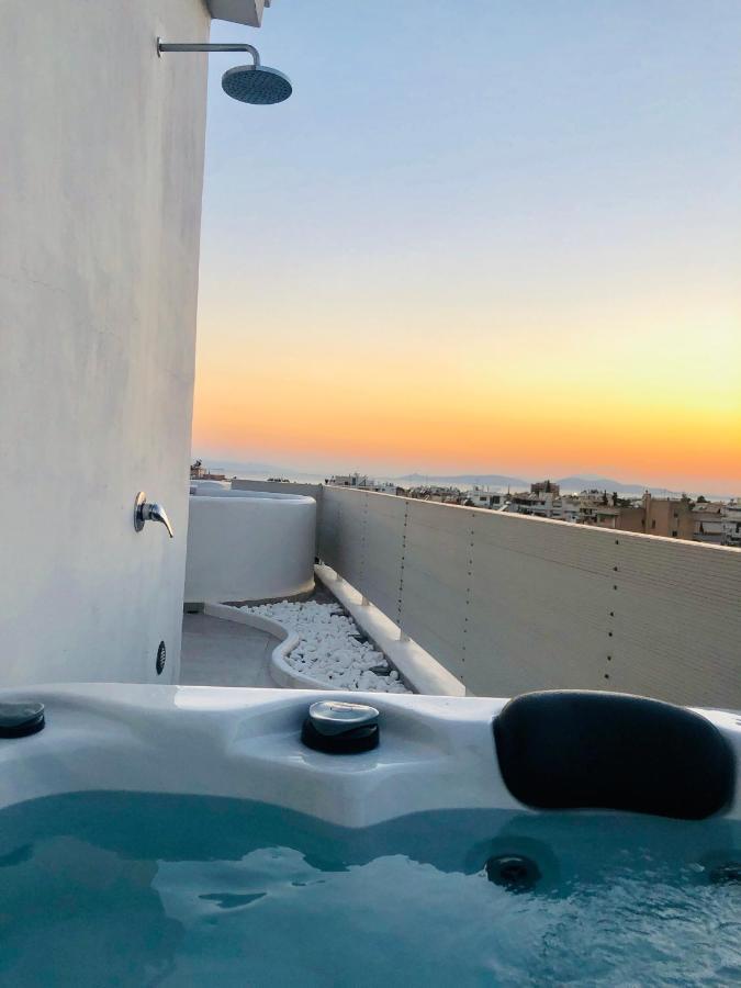 Amazing Suite At Glyfada With Sea View & Jacuzzi Афины Экстерьер фото