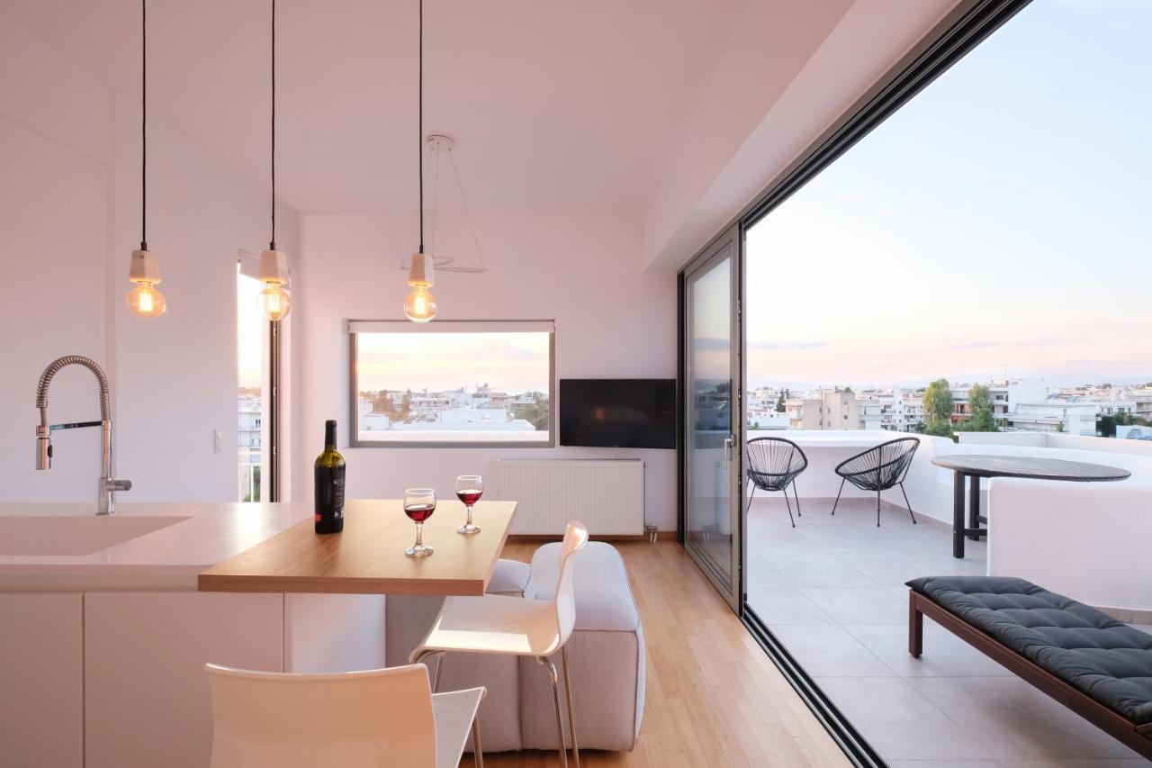 Amazing Suite At Glyfada With Sea View & Jacuzzi Афины Экстерьер фото